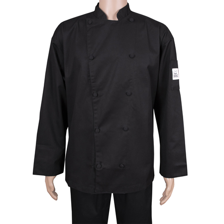 CHEF REVIVAL Cuisinier Chef's Jacket - Black - M J017BK-M